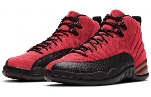 Nike Air Jordan 12 Retro Basketball Sko Til Mænd Rød Sort