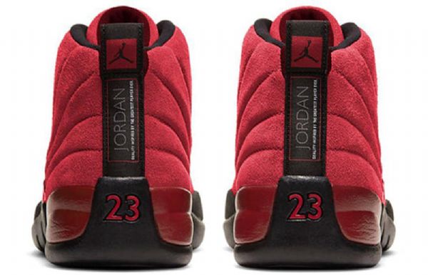 Nike Air Jordan 12 Retro Basketball Sko Til Mænd Rød Sort