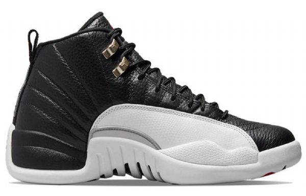Nike Air Jordan 12 Retro Basketball Sko Til Mænd Sort Grå