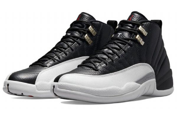 Nike Air Jordan 12 Retro Basketball Sko Til Mænd Sort Grå