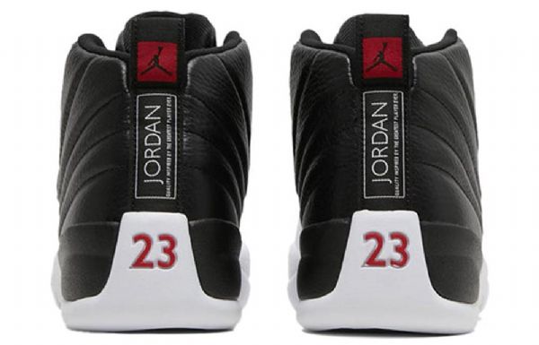 Nike Air Jordan 12 Retro Basketball Sko Til Mænd Sort Grå