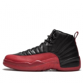 Nike Air Jordan 12 Retro Basketball Sko Til Mænd Sort Rød