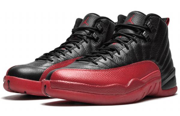 Nike Air Jordan 12 Retro Basketball Sko Til Mænd Sort Rød