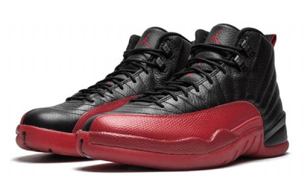 Nike Air Jordan 12 Retro Bg Basketball Sko Til Mænd Sort Rød