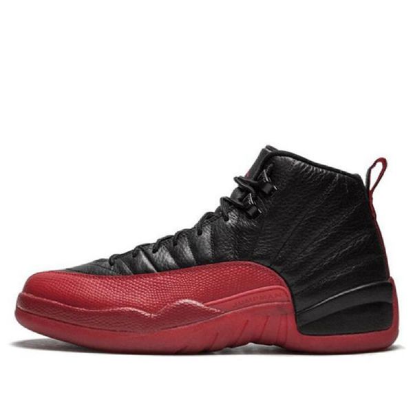 Nike Air Jordan 12 Retro Bg Basketball Sko Til Mænd Sort Rød