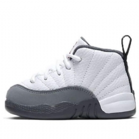 Nike Air Jordan 12 Retro Bt Basketball Sko Til Børn Mørkegrå