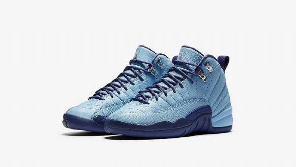 Nike Air Jordan 12 Retro Gg Sko Til Mænd Blå