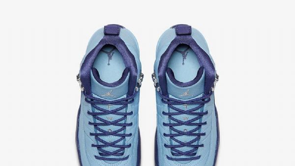 Nike Air Jordan 12 Retro Gg Sko Til Mænd Blå