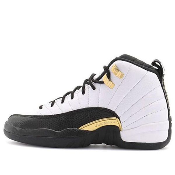 Nike Air Jordan 12 Retro Gs Basketball Sko Til Mænd Hvid Sort