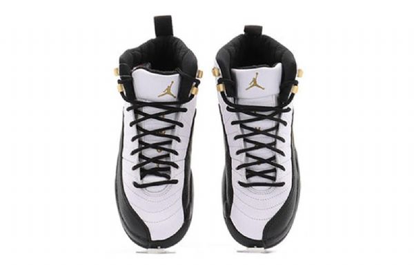 Nike Air Jordan 12 Retro Gs Basketball Sko Til Mænd Hvid Sort
