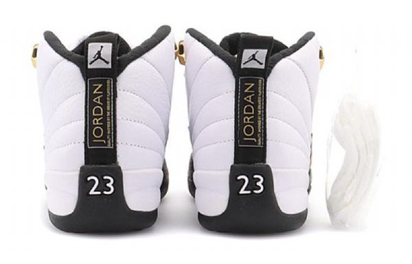 Nike Air Jordan 12 Retro Gs Basketball Sko Til Mænd Hvid Sort