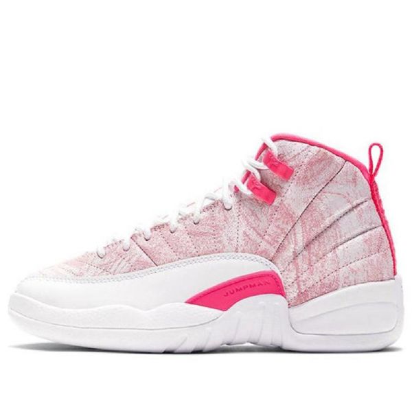 Nike Air Jordan 12 Retro Gs Basketball Sko Til Mænd Lyserød