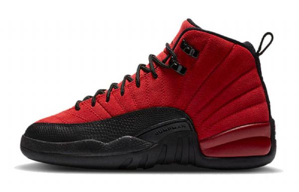 Nike Air Jordan 12 Retro Gs Basketball Sko Til Mænd Rød Sort