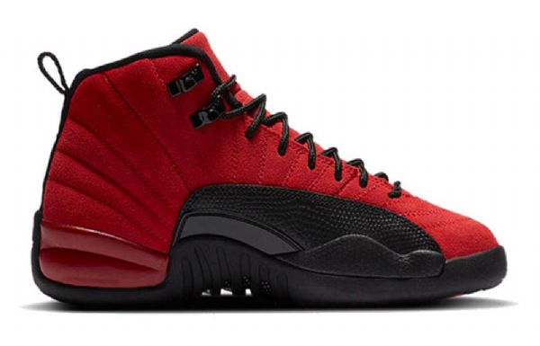 Nike Air Jordan 12 Retro Gs Basketball Sko Til Mænd Rød Sort