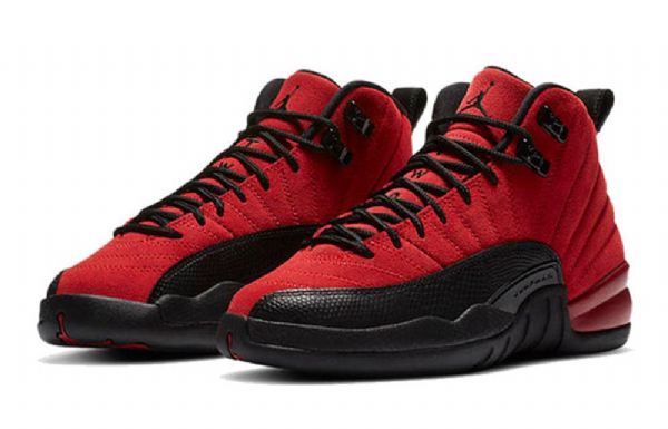 Nike Air Jordan 12 Retro Gs Basketball Sko Til Mænd Rød Sort