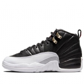 Nike Air Jordan 12 Retro Gs Basketball Sko Til Mænd Sort Grå