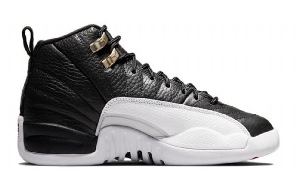 Nike Air Jordan 12 Retro Gs Basketball Sko Til Mænd Sort Grå
