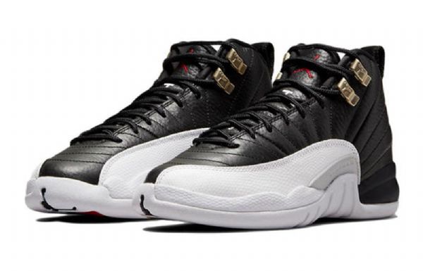 Nike Air Jordan 12 Retro Gs Basketball Sko Til Mænd Sort Grå