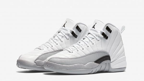 Nike Air Jordan 12 Retro Gs Sko Til Mænd Grå