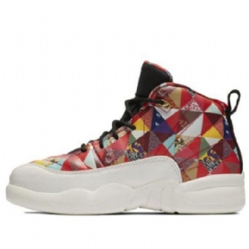 Nike Air Jordan 12 Retro Ps Basketball Sko Til Børn Flerfarvet