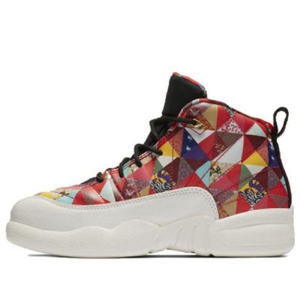 Nike Air Jordan 12 Retro Ps Basketball Sko Til Børn Flerfarvet