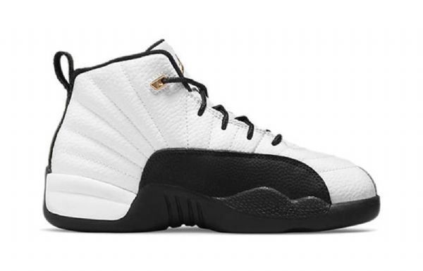 Nike Air Jordan 12 Retro Ps Basketball Sko Til Mænd Hvid Sort