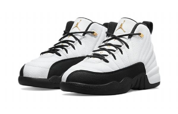 Nike Air Jordan 12 Retro Ps Basketball Sko Til Mænd Hvid Sort