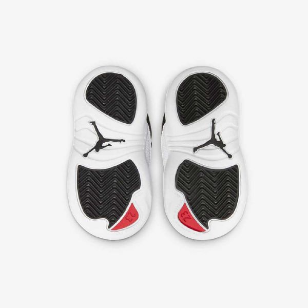 Nike Air Jordan 12 Retro Sko Til Børn Sort Hvid Rød