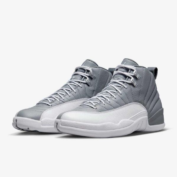 Nike Air Jordan 12 Retro Sko Til Mænd Grå Hvid