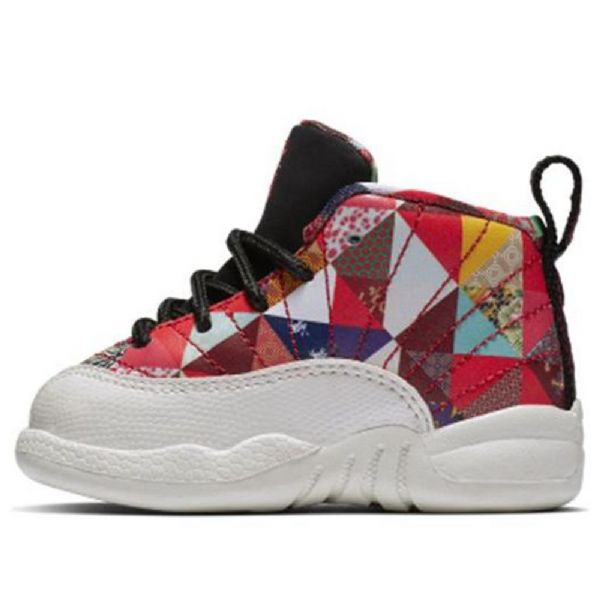 Nike Air Jordan 12 Retro Td Basketball Sko Til Børn Flerfarvet