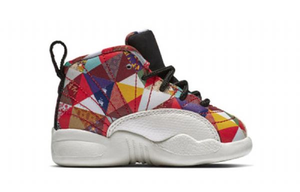 Nike Air Jordan 12 Retro Td Basketball Sko Til Børn Flerfarvet