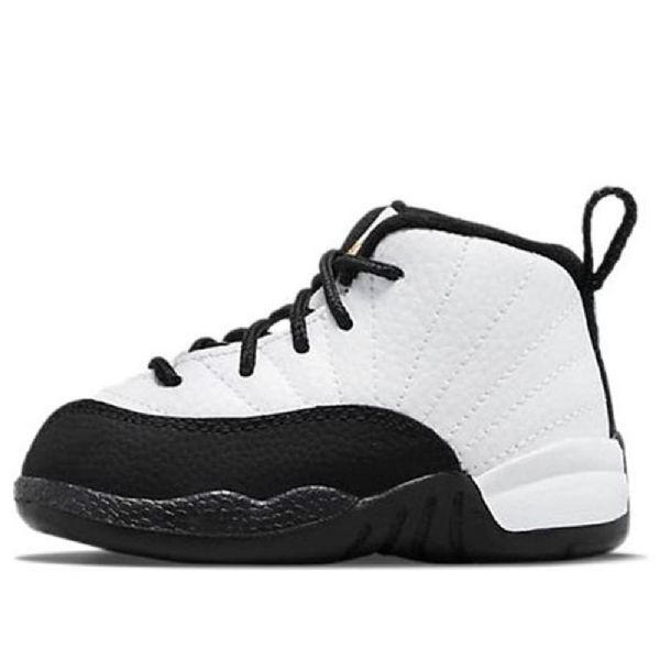 Nike Air Jordan 12 Retro Td Basketball Sko Til Mænd Hvid Sort
