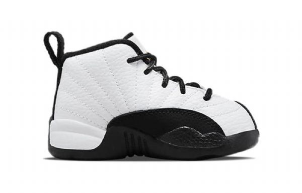 Nike Air Jordan 12 Retro Td Basketball Sko Til Mænd Hvid Sort