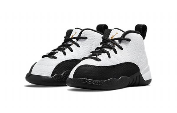 Nike Air Jordan 12 Retro Td Basketball Sko Til Mænd Hvid Sort