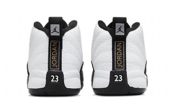 Nike Air Jordan 12 Retro Td Basketball Sko Til Mænd Hvid Sort