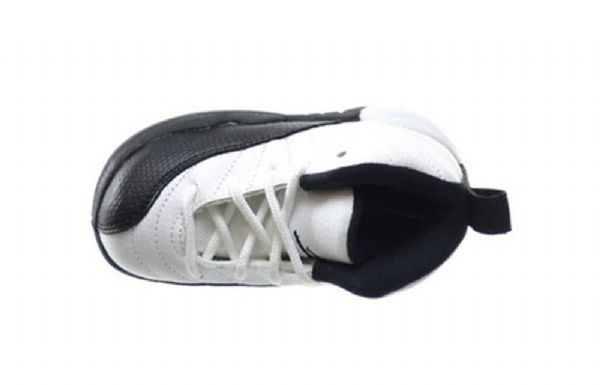 Nike Air Jordan 12 Retro Td Marathon Løbesko / Sneakers Til Børn Hvid Sort