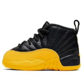 Nike Air Jordan 12 Retro Td Sko Til Børn Guld