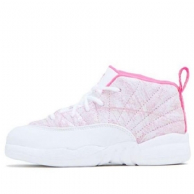 Nike Air Jordan 12 Retro Td Sko Til Børn Lyserød
