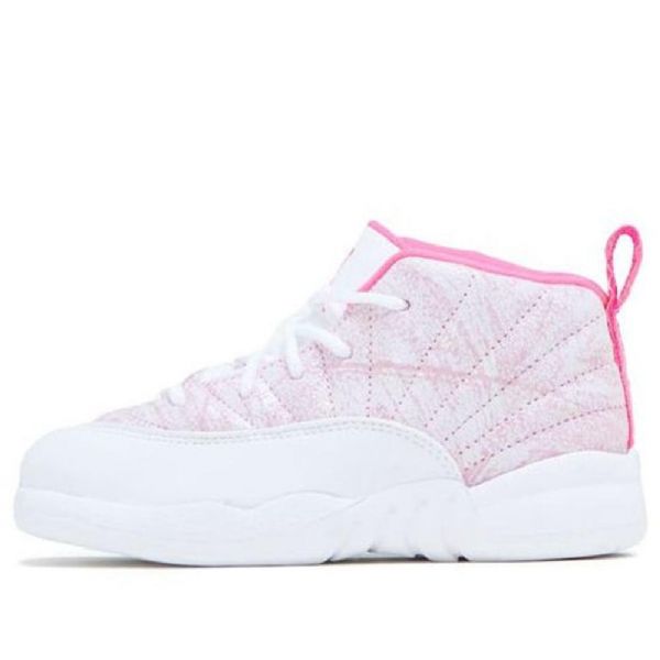 Nike Air Jordan 12 Retro Td Sko Til Børn Lyserød