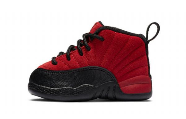 Nike Air Jordan 12 Retro Td Sko Til Børn Rød Sort