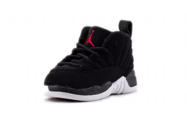 Nike Air Jordan 12 Retro Td Sko Til Børn Sort