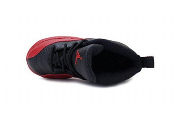 Nike Air Jordan 12 Retro Td Sko Til Børn Sort Rød