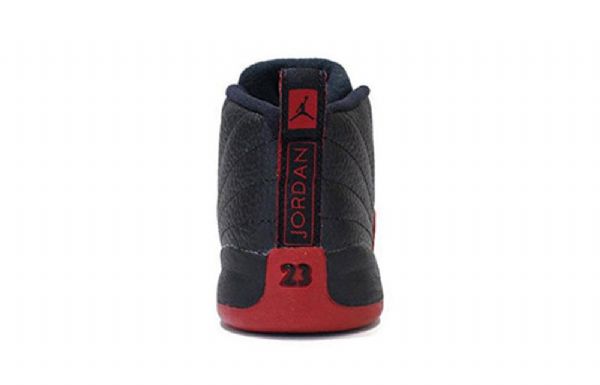 Nike Air Jordan 12 Retro Td Sko Til Børn Sort Rød