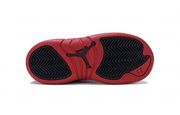 Nike Air Jordan 12 Retro Td Sko Til Børn Sort Rød