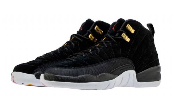 Nike Air Jordan 12 Reverse Taxi Sko Til Mænd Sort