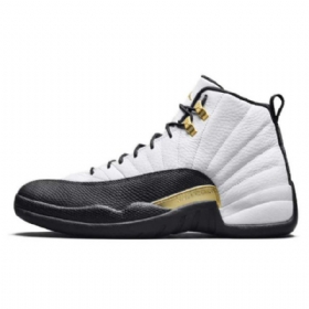 Nike Air Jordan 12 Royalty Sko Til Damer Hvid Sort