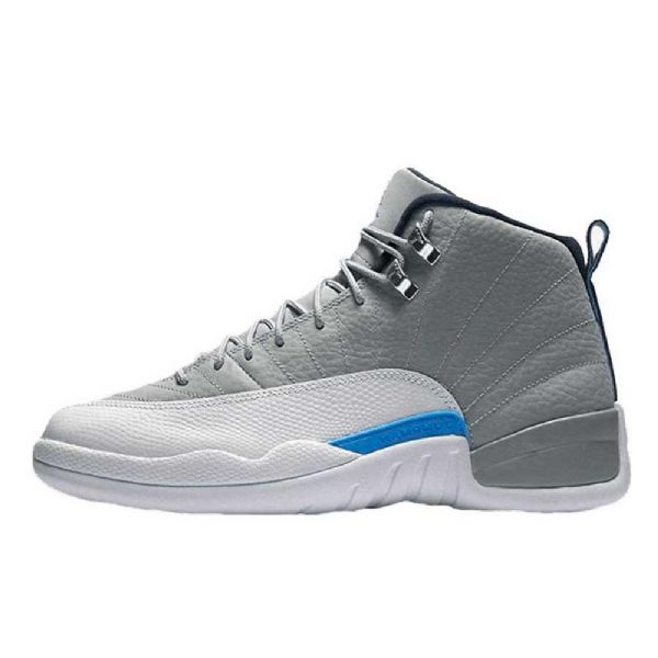 Nike Air Jordan 12 Sko Til Mænd Grå Blå