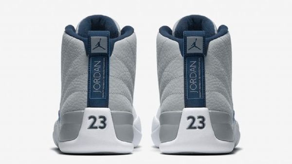 Nike Air Jordan 12 Sko Til Mænd Grå Blå