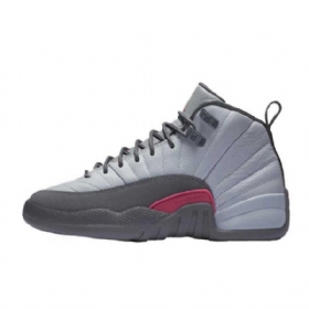 Nike Air Jordan 12 Sko Til Mænd Grå Lyserød