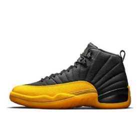 Nike Air Jordan 12 Sko Til Mænd Guld Sort